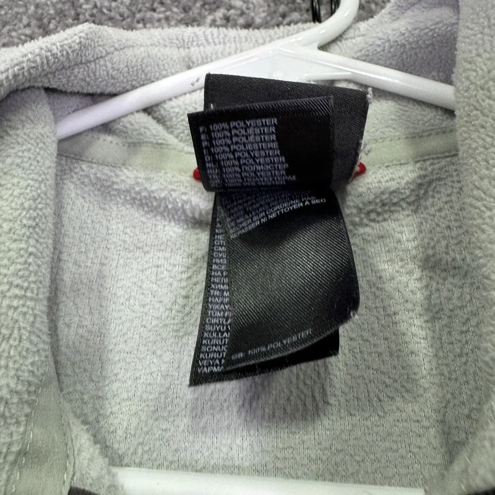 The North Face Sweatshirt Mens Small Gray Fleece 1/4 Zip Pullover Hiking